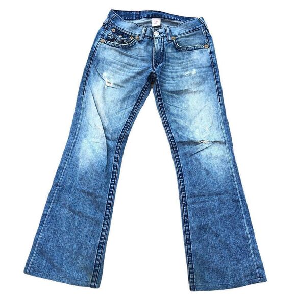 True Religion Jeans Size 32 RAINBOW BILLY Blue - Picture 3 of 9
